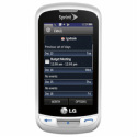 LG Rumor Reflex in White Sprint Phone Without Data Plan : Front View
